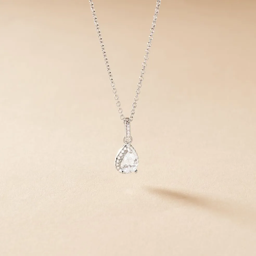 Collier Briony Argent Blanc Oxyde De Zirconium