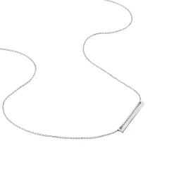 Collier Bronwen Argent Blanc