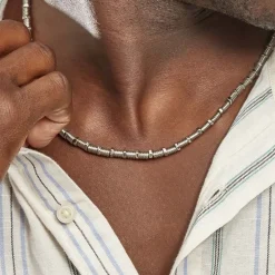 Collier Bryann Acier Gris