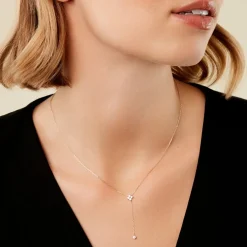 Collier Cahir Or Jaune Oxyde De Zirconium