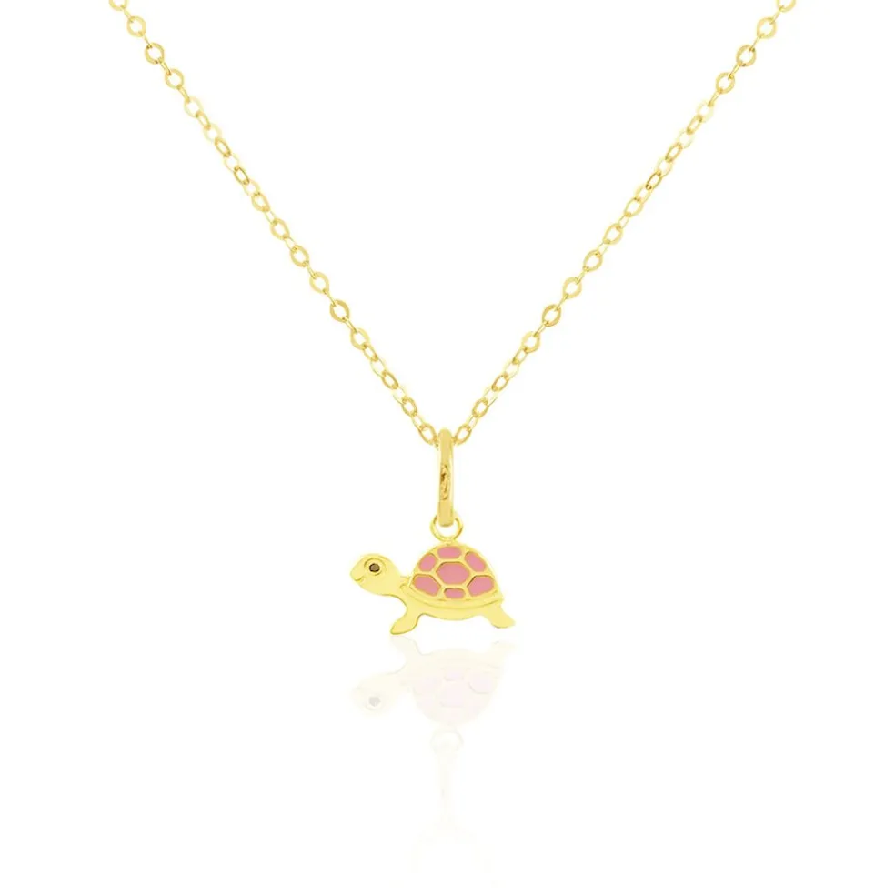 Collier Cali Tortue Or Jaune