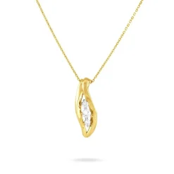 Collier Caline Or Jaune Diamant