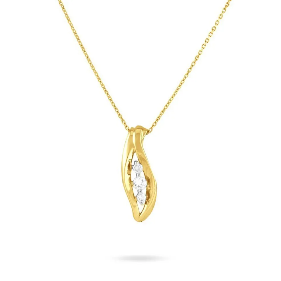 Collier Caline Or Jaune Diamant