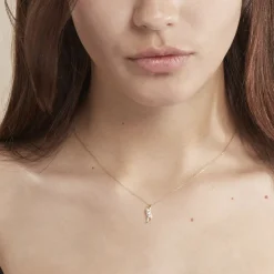 Collier Caline Or Jaune Diamant