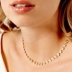 Collier Calliandra Acier Jaune