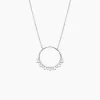 Collier Camil Argent Blanc Oxyde De Zirconium