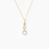 Collier Camron Or Jaune Oxyde De Zirconium