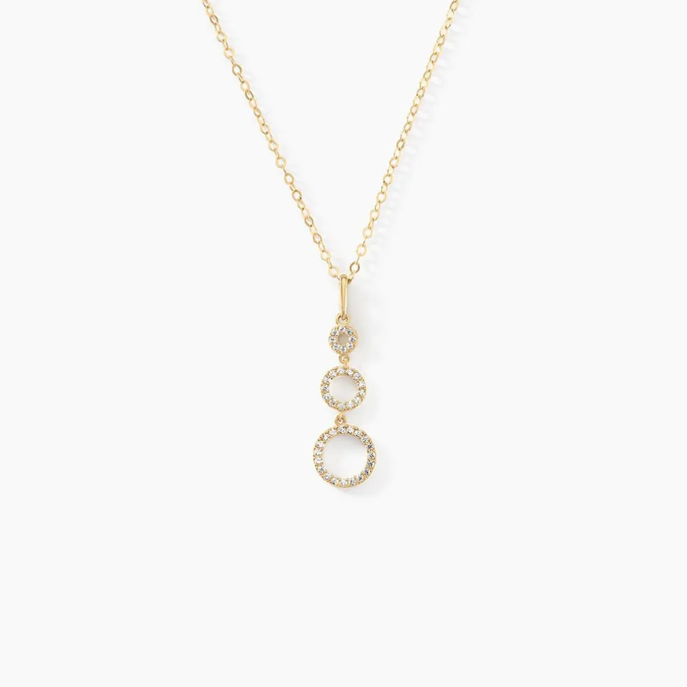 Collier Camron Or Jaune Oxyde De Zirconium