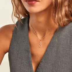 Collier Camron Or Jaune Oxyde De Zirconium