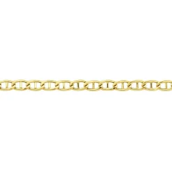 Collier Capucin Or Jaune Maille Marine Plate