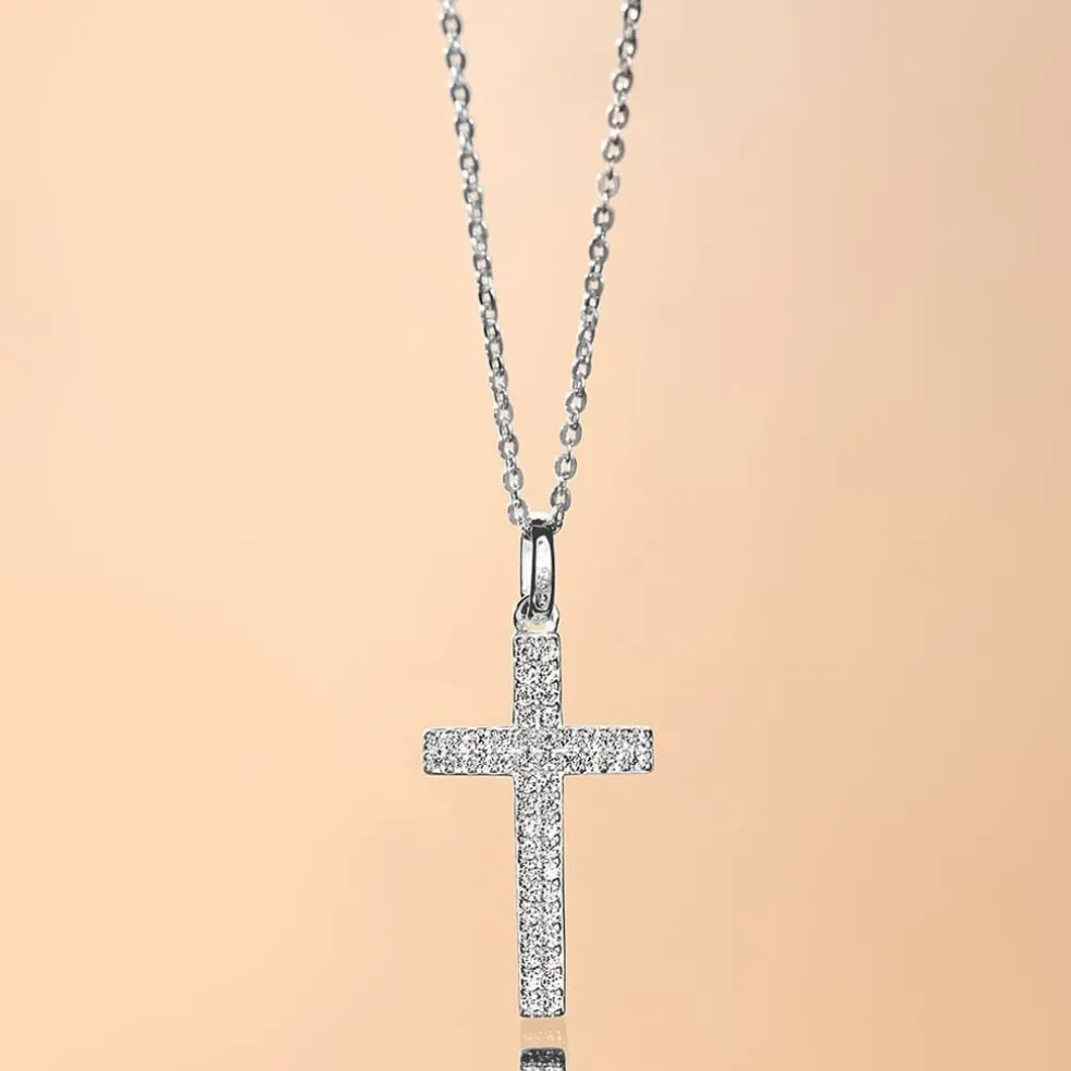 Collier Carola Argent Blanc Oxyde De Zirconium