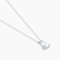 Collier Carolyn Argent Blanc Oxyde De Zirconium