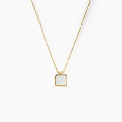 Collier Caron Or Jaune Nacre