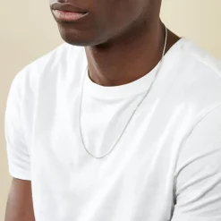 Collier Casper Argent Blanc