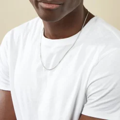 Collier Casper Argent Blanc