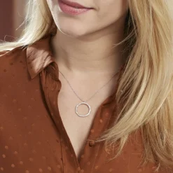 Collier Catalina Argent Blanc Oxyde De Zirconium