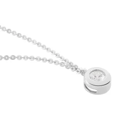 Collier Cate Argent Blanc Oxyde De Zirconium