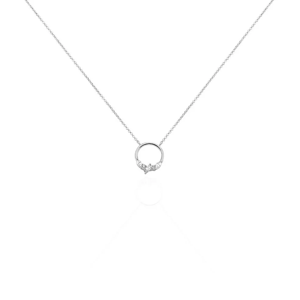 Collier Catiane Argent Blanc Oxyde De Zirconium