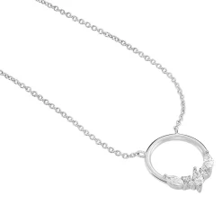 Collier Catiane Argent Blanc Oxyde De Zirconium