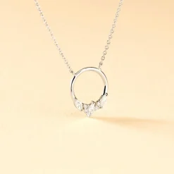 Collier Catiane Argent Blanc Oxyde De Zirconium