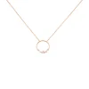 Collier Celene Argent Rose Oxyde De Zirconium