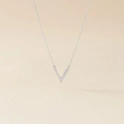 Collier Celene Or Blanc