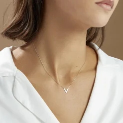 Collier Celene Or Blanc