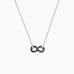 Collier Celinia Argent Blanc Céramique Et Oxyde De Zirconium