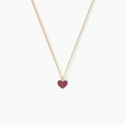 Collier Cerine Coeur Or Jaune
