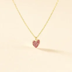 Collier Cerine Coeur Or Jaune