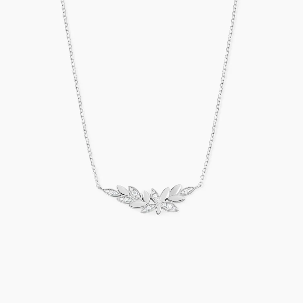 Collier Cesarine Argent Blanc Oxyde De Zirconium