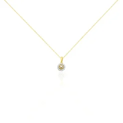 Collier Charletta Or Jaune Diamant