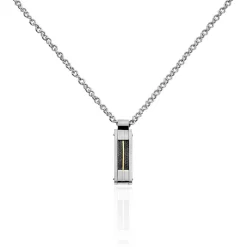 Collier Charlie-rose Acier Blanc