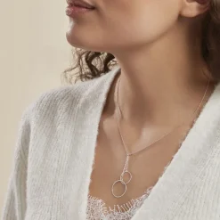 Collier Chayann Argent Blanc