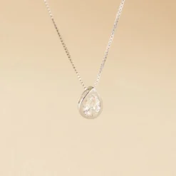 Collier Cherice Argent Blanc Oxyde De Zirconium