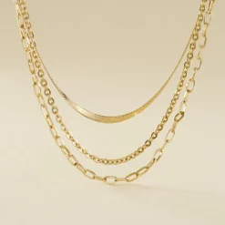 Collier Cherilyn Acier Doré