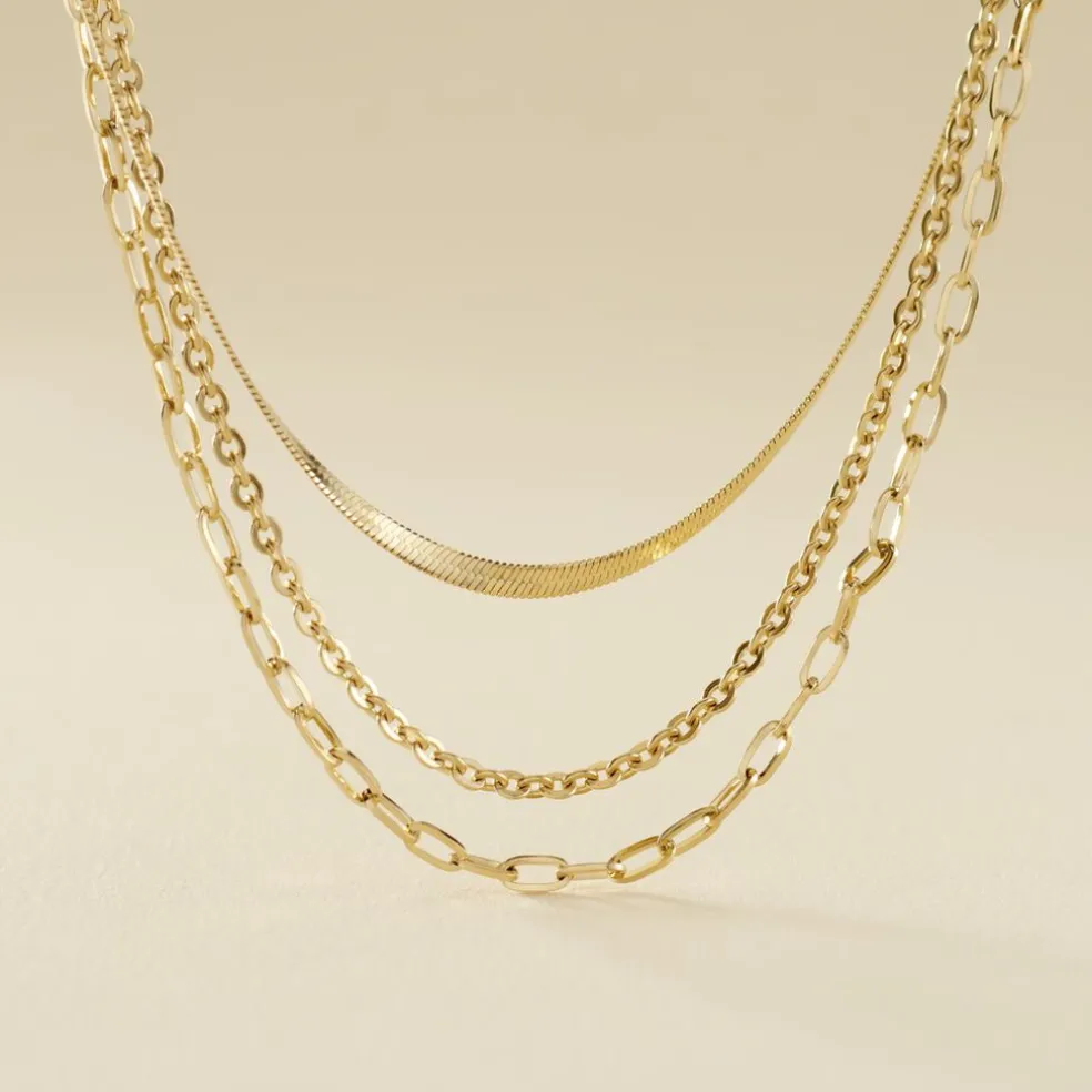 Collier Cherilyn Acier Doré