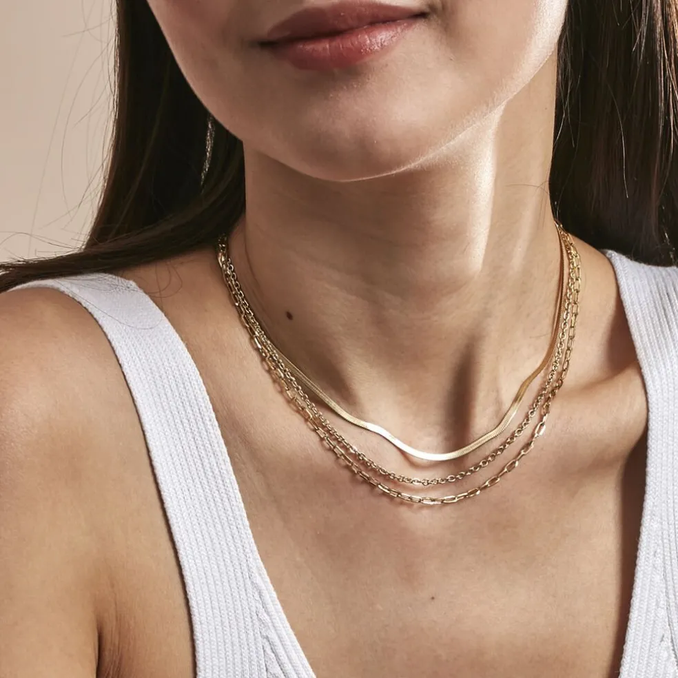 Collier Cherilyn Acier Doré