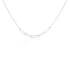 Collier Chiarina Argent Blanc