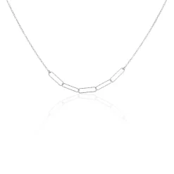 Collier Chiarina Argent Blanc