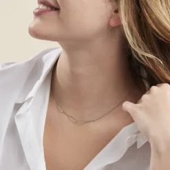 Collier Chiarina Argent Blanc