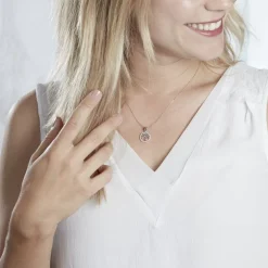 Collier Chimere Argent Blanc Oxyde De Zirconium