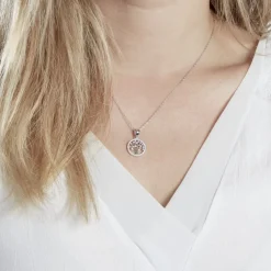 Collier Chimere Argent Blanc Oxyde De Zirconium