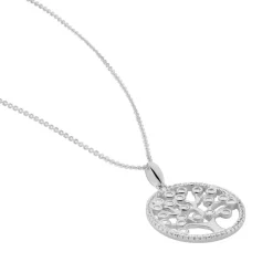 Collier Chimere Argent Blanc Oxyde De Zirconium