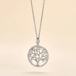 Collier Chimere Argent Blanc Oxyde De Zirconium