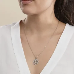 Collier Chimere Argent Blanc Oxyde De Zirconium
