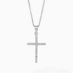 Collier Chirsta Argent Blanc Oxyde De Zirconium