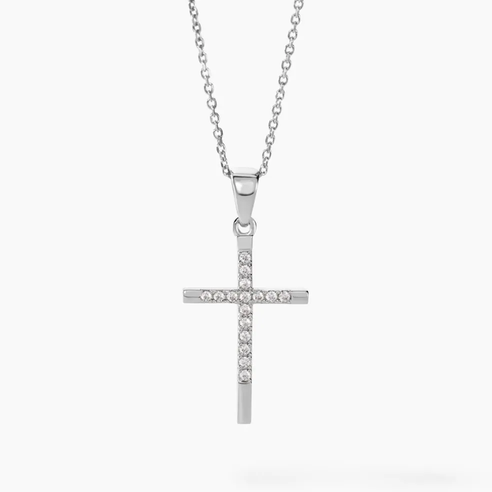 Collier Chirsta Argent Blanc Oxyde De Zirconium