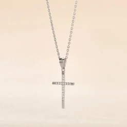 Collier Chirsta Argent Blanc Oxyde De Zirconium