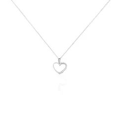 Collier Chlora Or Blanc Diamant